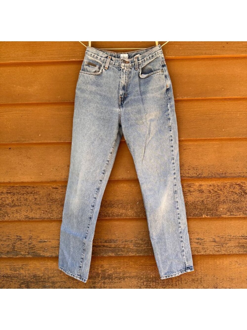 Vintage Calvin Klein High-Waisted Light Wash Womens Jeans Size 6 100% Cotton